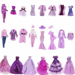 30Cm Doll Clothes Cute Plush Overcoat Outfit Princess Dress Fashionable Suit For Barbies 11.8inch Doll Casual Clothing Girl Gift