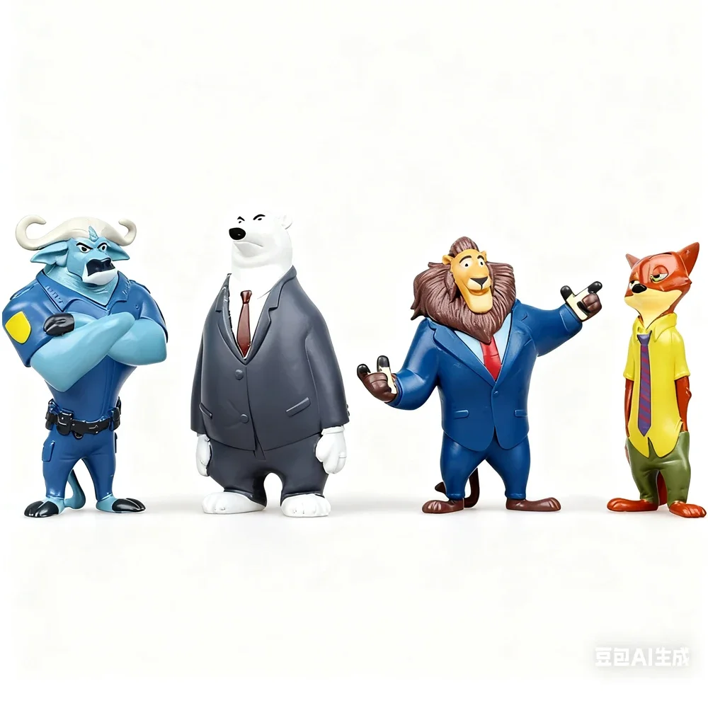 حار 12 قطعة ديزني مذهلة Zootopia الحيوانات ألعاب شخصيات الحركة أرنب جودي هوبس الثعلب نيك وايلد فيلم الاطفال هدية جمع أرقام