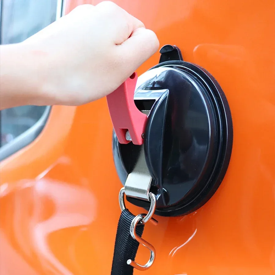 Vacuum Suction Cup Anchor 1/2/3pcs with Securing Hooks Heavy Duty Multi-Function Car Camping Accessories for Home Outdoor Use