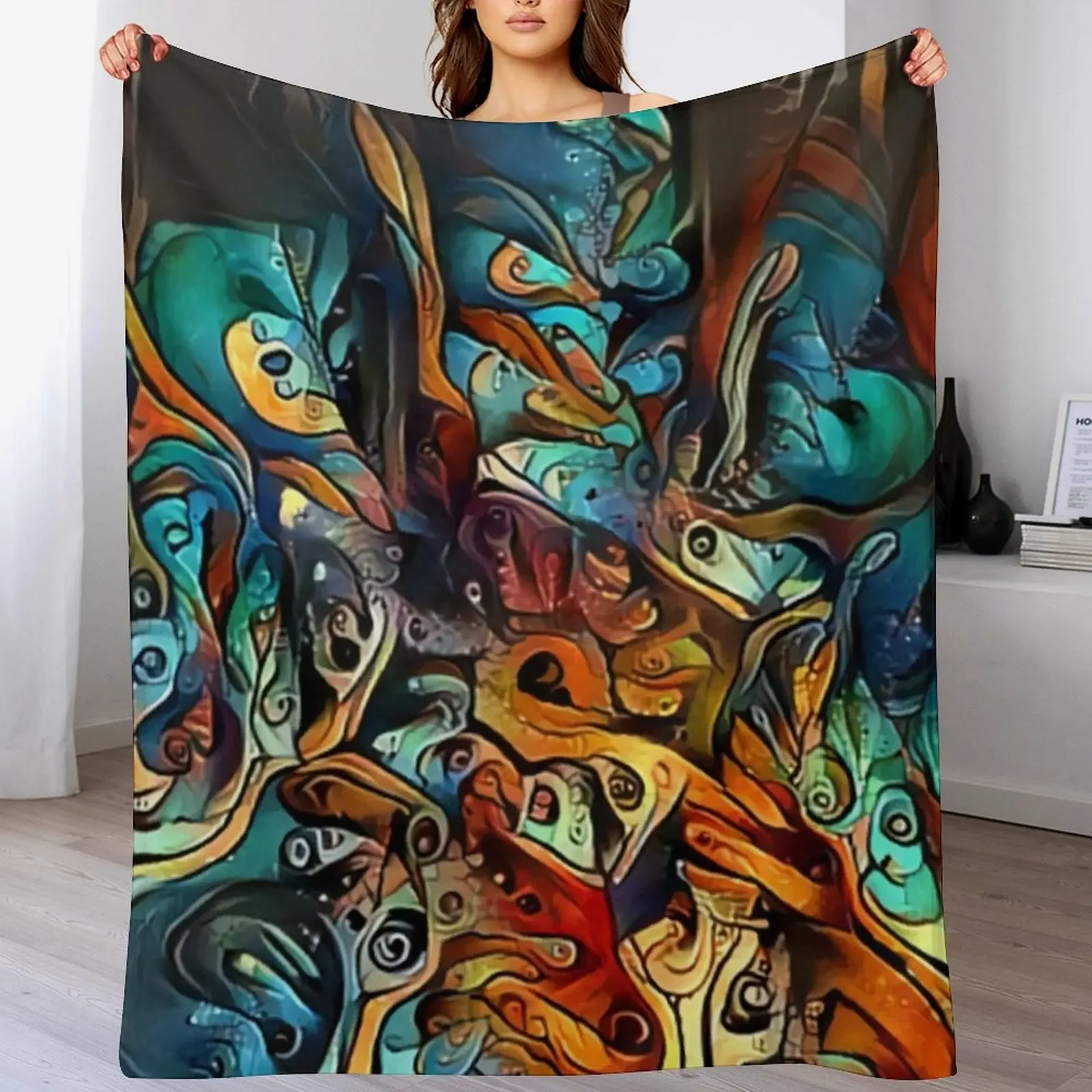 

A TOUCH OF DALI Throw Blanket manga Giant Sofa Beautifuls Decorative Sofas Blankets