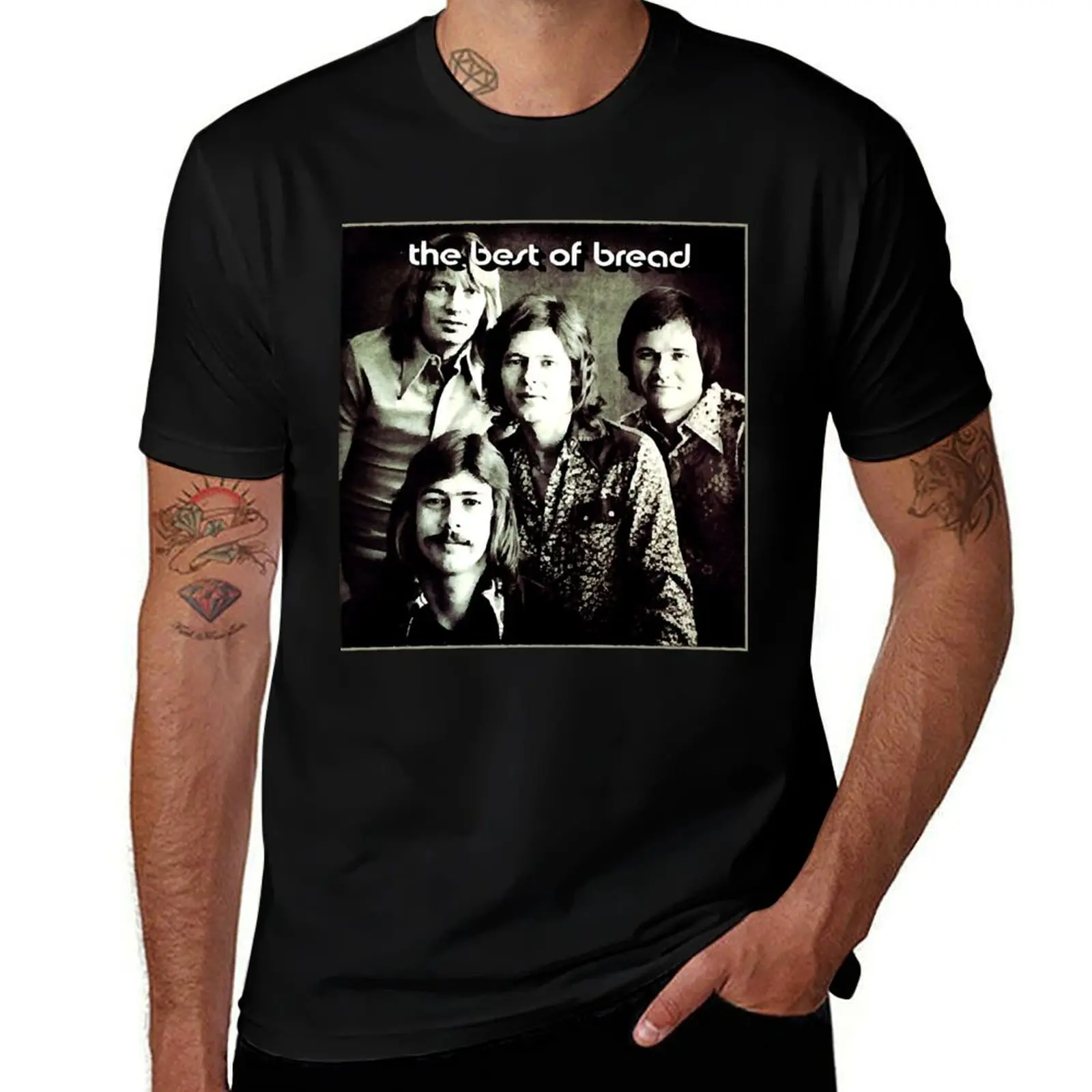 Surprise Gift The Best Of Bread Aged Photo Album Cover Halloween Holiday T-Shirt t shirts for man cotton soft T-Shirt