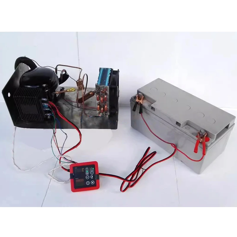 BD25HC ثلاجة السيارة الشمسية الفريزر البحري الثلاجة تيار مستمر 12V24V تيار مستمر ضاغط المكثف