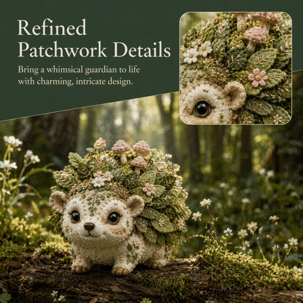 Floral Fabrics Animal Patchwork Set Material Pack Creative Design Handmade Decor Kit Hanging Kit Home Decoration Animal Craft