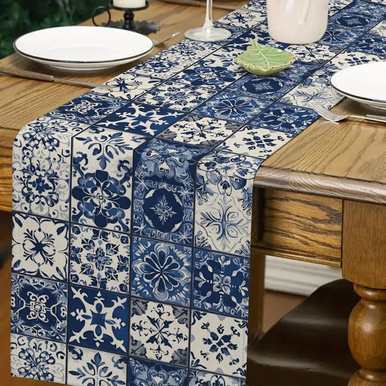 VIKAMA Bohemian Ethnic Style Table Runner Holiday Party Table Decoration Four Seasons Tableware Home Decor
