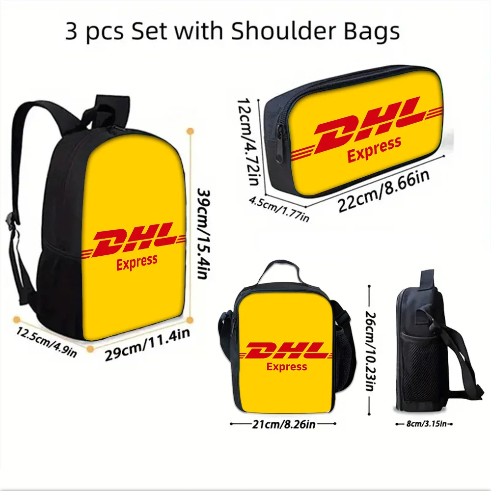 Global Express Child School Backpack with Lunch Bags ,Pencil Bags ,School Bags for Boys Girls D-DHLS Best Gift