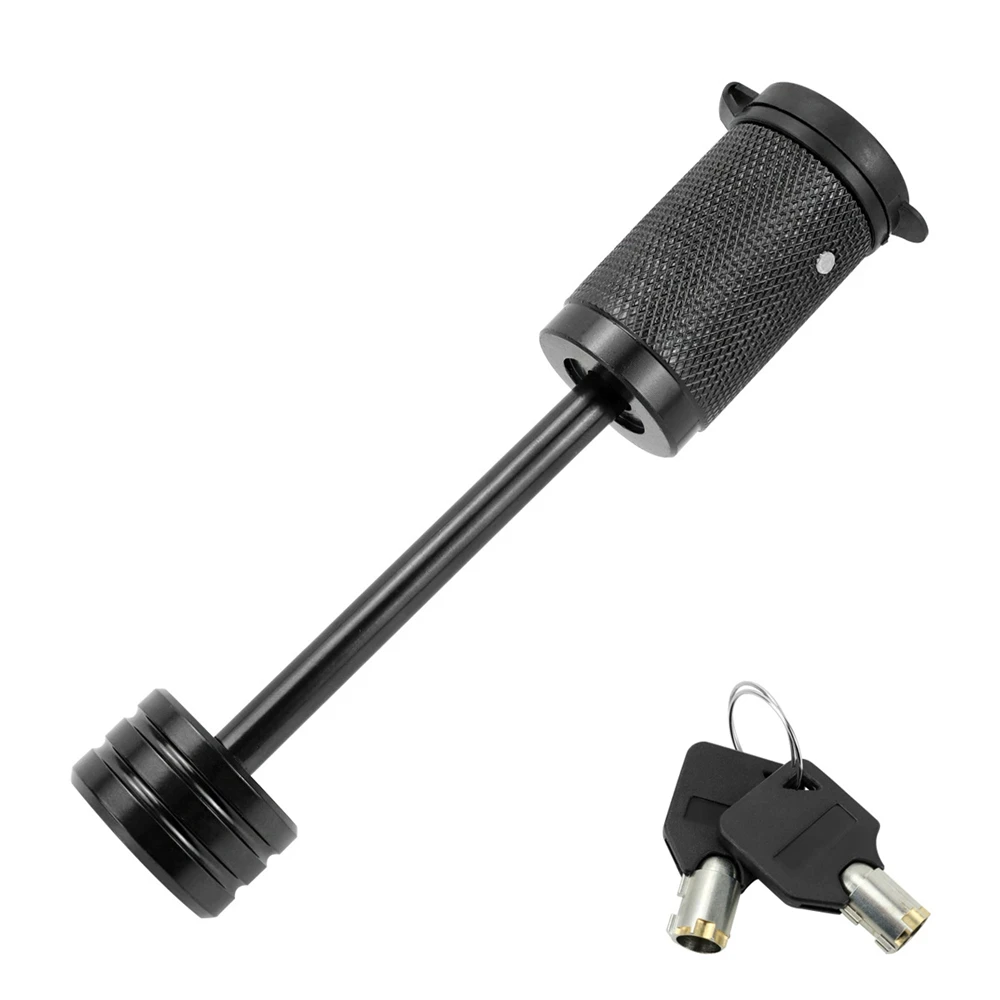Car Trailer Tongue Coupler Lock Keyed Alike Dia 1/4inch 2-1/2inch Span Fits Latch-type Coupler for Towing Boat Truck RV