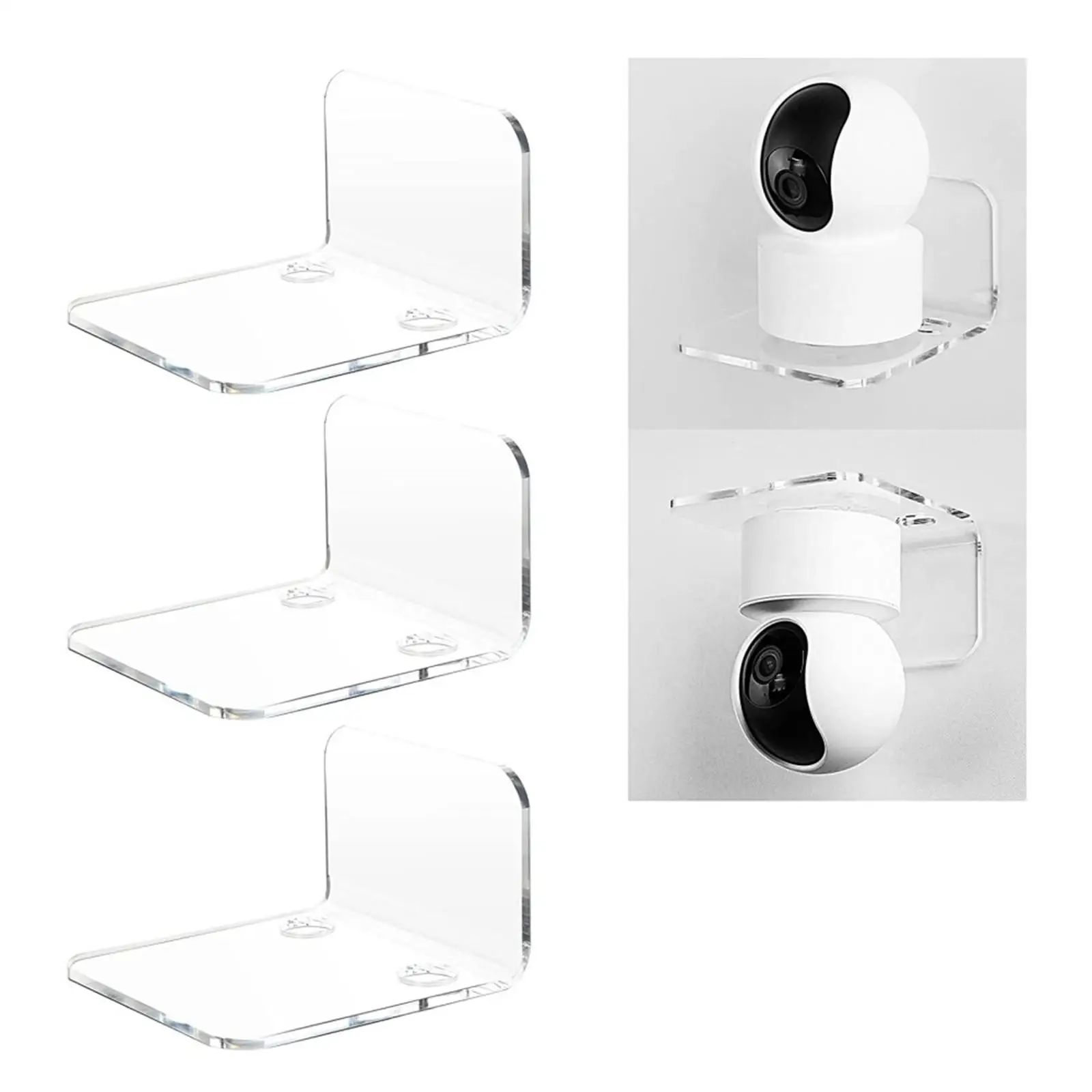 Acrylic Wall Shelves Display Ledges Multi Use Small Wall Shelf for Bathroom