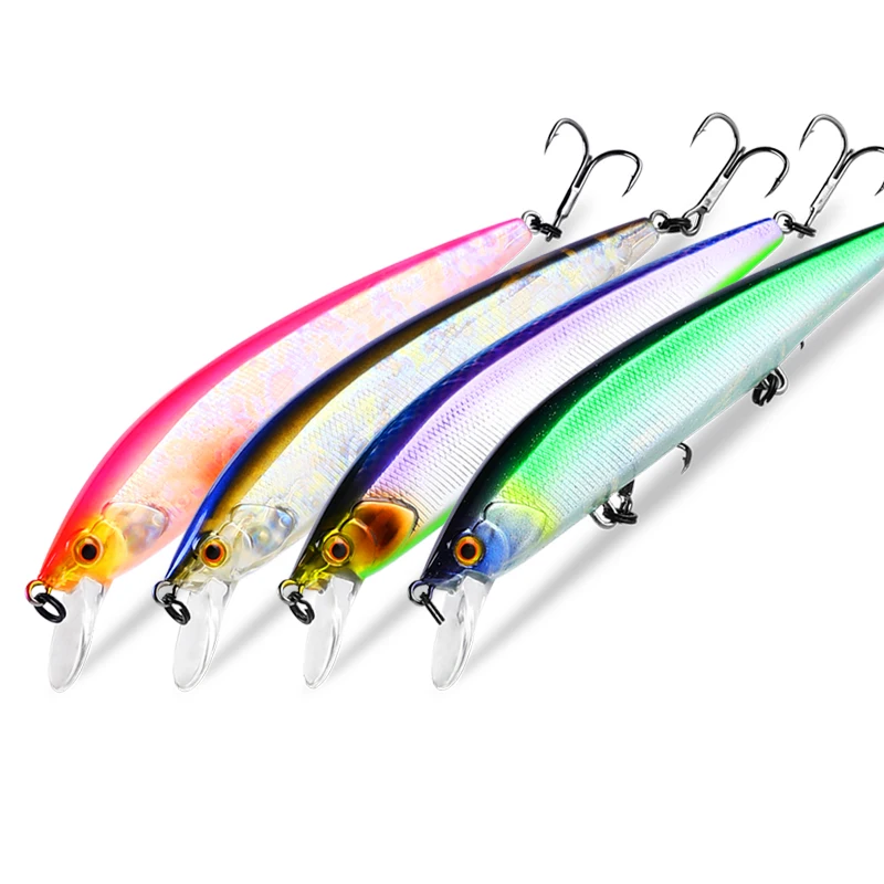 ASINIA Best price 4pcs each set 110mm 16g dive 1.5-2m fishing tackle tungsten system fishing lures minnow bait suspending