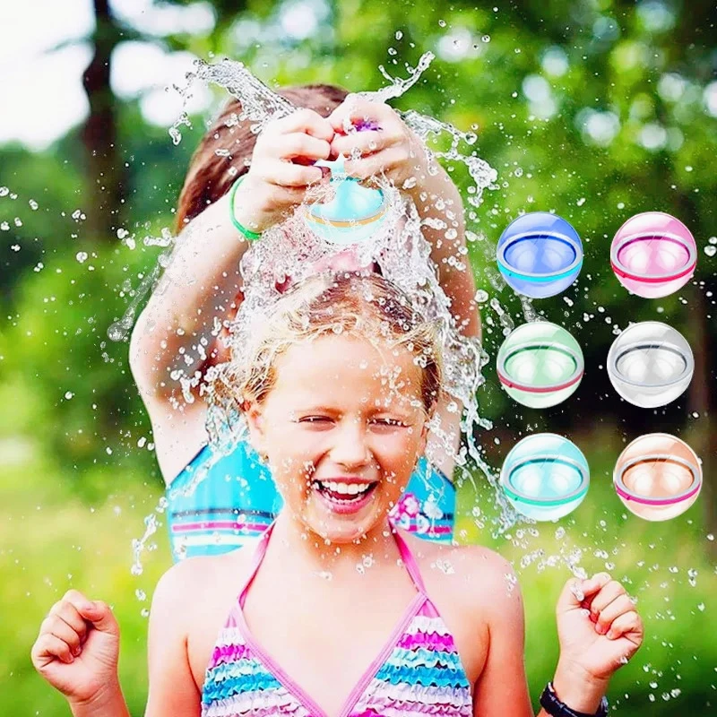 Ballons d'eau magnétiques réutilisables, rechargeables, à remplissage rapide, auto-scellants, bombe à eau, boules anti-éclaboussures pour piscine d'enfants