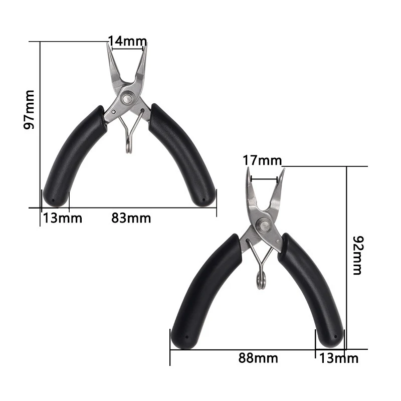 Mini Diagonal Pliers Wire Flush Cutter Micro Diagonal Cutting Pliers Wires Insulating Rubber Handle Model Pliers 4 styles