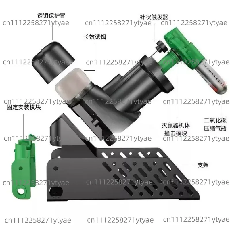 New Green E28 Fully Automatic Intelligent Rodent Control Device Home Continuous Automatic Reset Mouse Trap