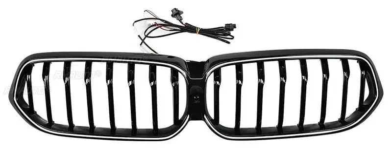 Parrilla de parachoques LED para BMW Serie 6 GT G32 2020-2024, Kit de carrocería de parrilla delantera de carreras, parachoques delantero, parrilla LED, accesorios para coche