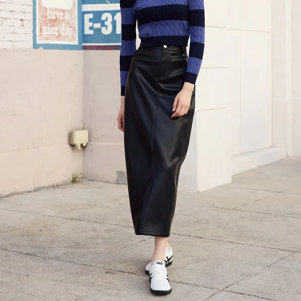 

Autumn Women's Casual Mid-Length A-Line Skirt Comfortable Fit Regular Waistline Skirt Fashionable Elegant Style