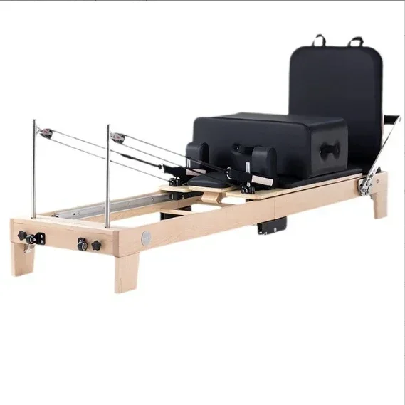 Custom Studio Yogini Folding Machine Pilates Reformers Foldable Maple Wood Maquina Bed For Fitness And Home Use