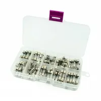 100Pcs/Set 5x20mm Quick Blow Glass Tube Fuse Assorted Kits,Fast-blow Glass Fuses 0.2A 0.5A 1A 2A 3A 5A 8A 10A 15A 20A