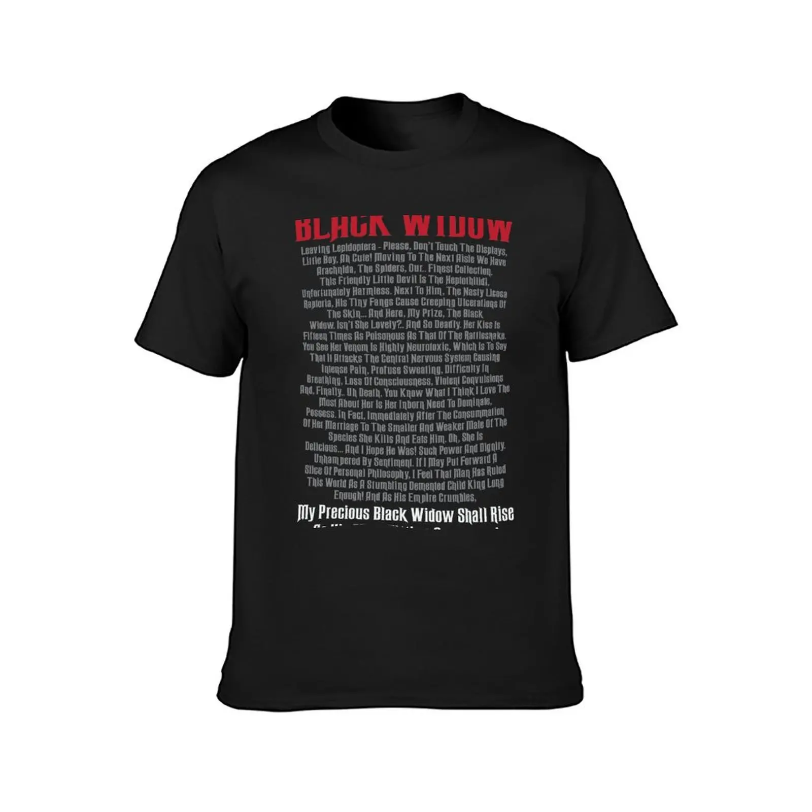 The Black Widow T-Shirt cute tops summer top t shirt for men