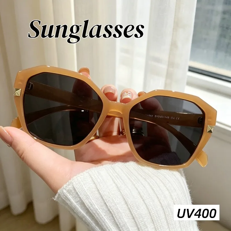 

New Polygonal Fashion Polarized Sunscreen Sunglasses Outdoor Sports Fishing High-definition Ultra Light UV400 Eyeglasses Unisex