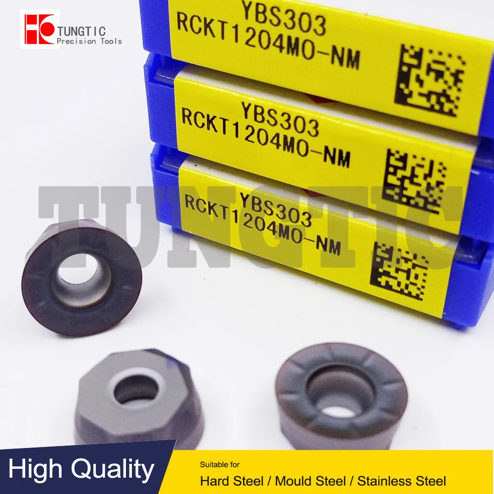 RCKT1204MO-NM YBS303 YBG212 Indexable Milling Machining Tools Lathe Cutter Metal Turning Tools Inserts