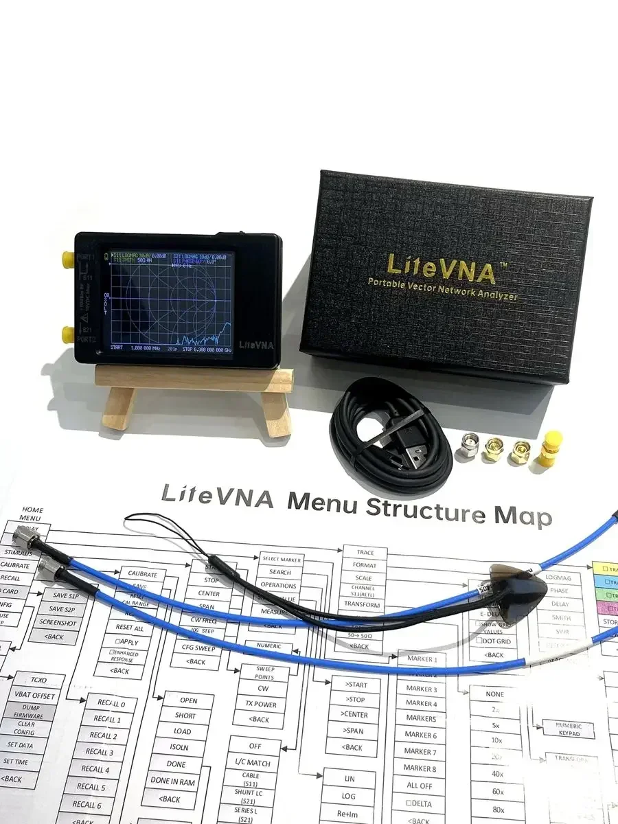 

Cheap 50kHz ~ 6.3GHz 2.8" Display Vector Network Analyzer HF VHF UHF Antenna Hot Sales