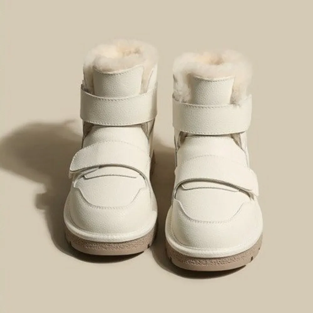 

Women Winter Thermal Snow Boots PU Thickened Waterproof Anti-Slip Cotton Shoes Warm Lined Non-Skid Women's Boots