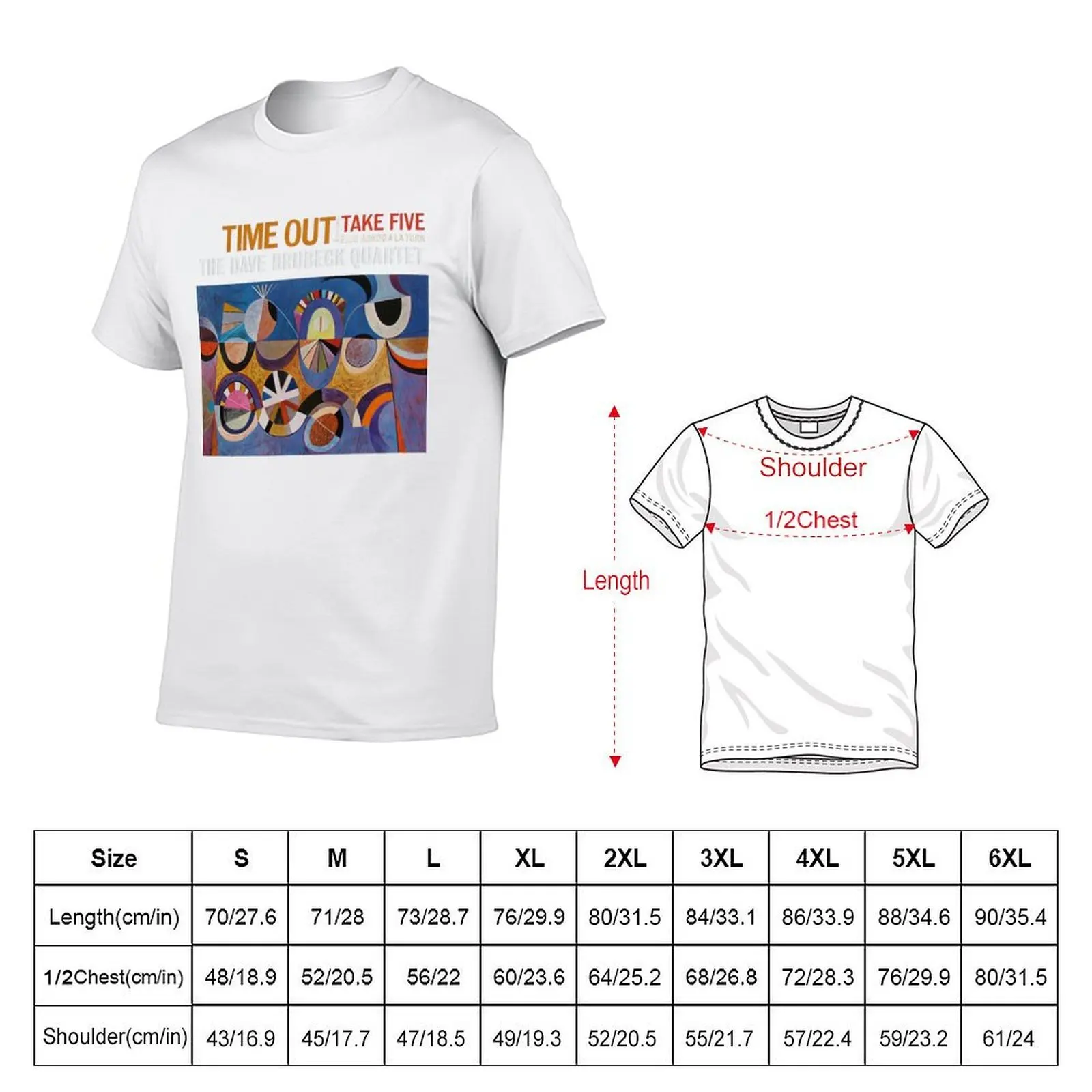THE DAVE BRUBECK QUARTET Time Out Take Five T-Shirt graphic t shirts for man t shirts for man cotton soft T-Shirt