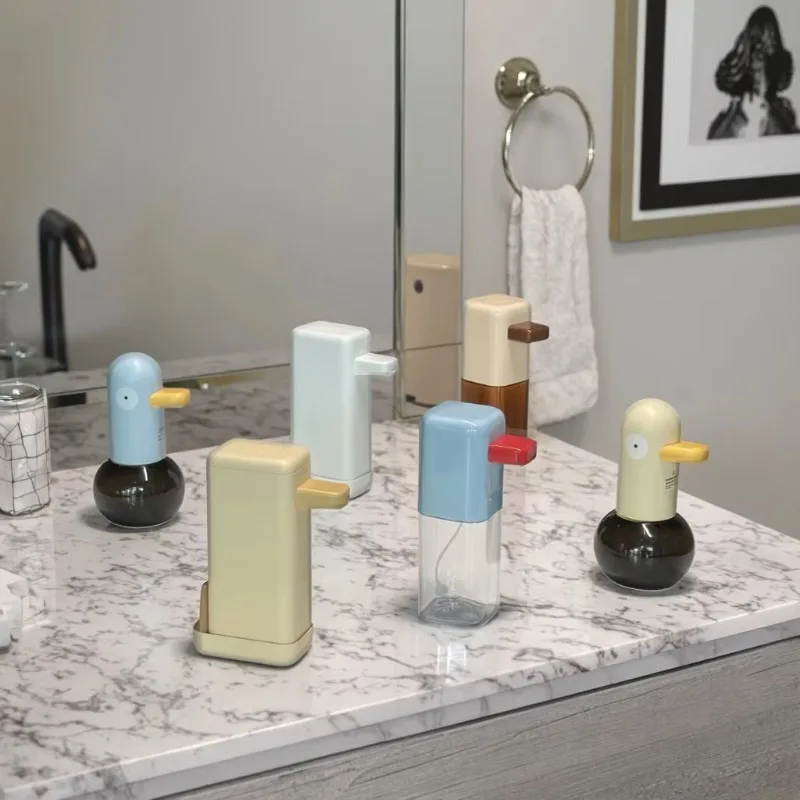 موزع صابون أوتوماتيكي ذكي بدون لمس، حامل جداري/طاولة، 3 أوضاع إسفنجية مقاومة للرذاذ، متينة ذات سعة كبيرة/تعمل بالبطارية