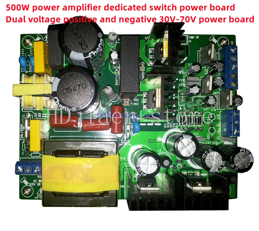 

Excellent 500W Amplifier Switching Power Supply Board Dual-voltage PSU+/-30V +/-55V +/- 60VDC +/- 50VDC+/-70V,Stable Performance