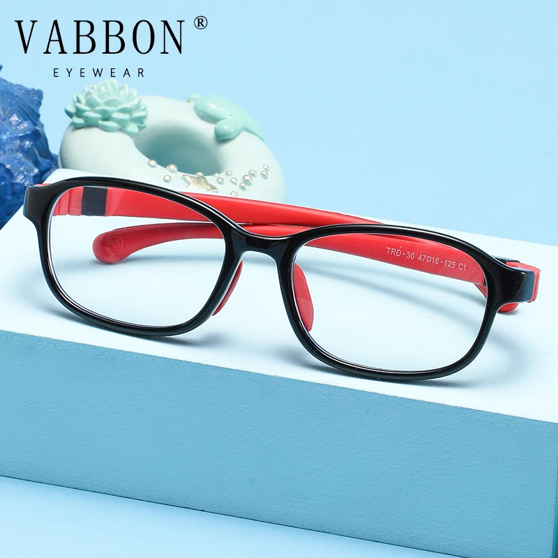Vabbon الشباب شعبية مكافحة الضوء الأزرق وصفة طبية نظارات مكافحة الإشعاع نظارات الأطفال يمكن مطابقة قصر النظر الاستجماتيزم نظارات نظارات اللونية Trd-30