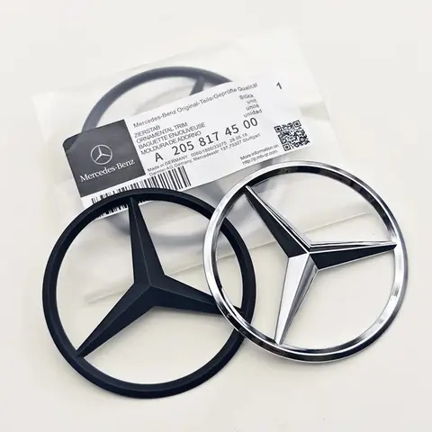 Emblema trasero 3D ABS con logotipo de estrella para maletero de Mercedes W203 W204 W205 W176 W177 X156 X253 W222 W223 W166 W167 W117 W164 W246