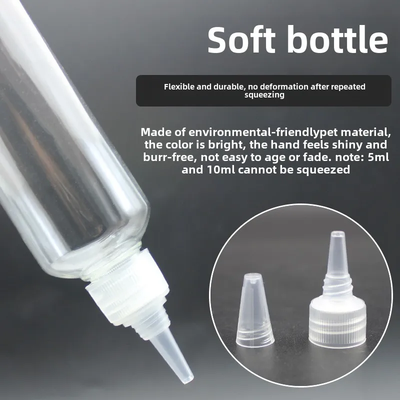 250ML transparent extruded plastic sub-bottling