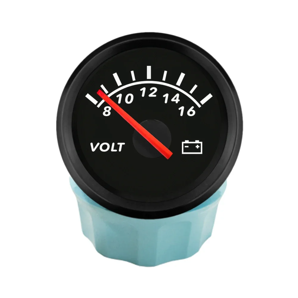 Newest Universal Waterproof  52mm Voltmeter Volt Gauge Meter 8-16V 16-32V 8-32V with Red Backlight for motorcycle Car Yacht Boat