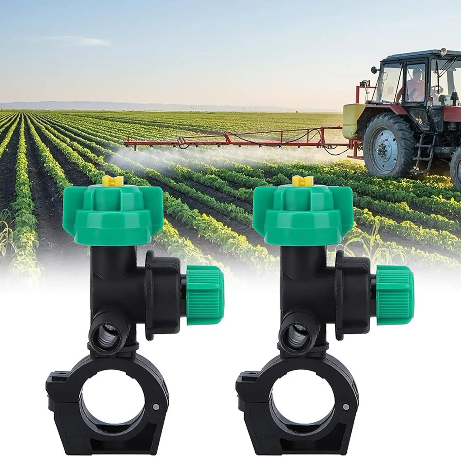 Misting Nozzles 4 Piece Fan Shaped Agricultural Spray Nozzles External Thread Mist Sprayer for Greenhouse Garden Watering Lawn view 4