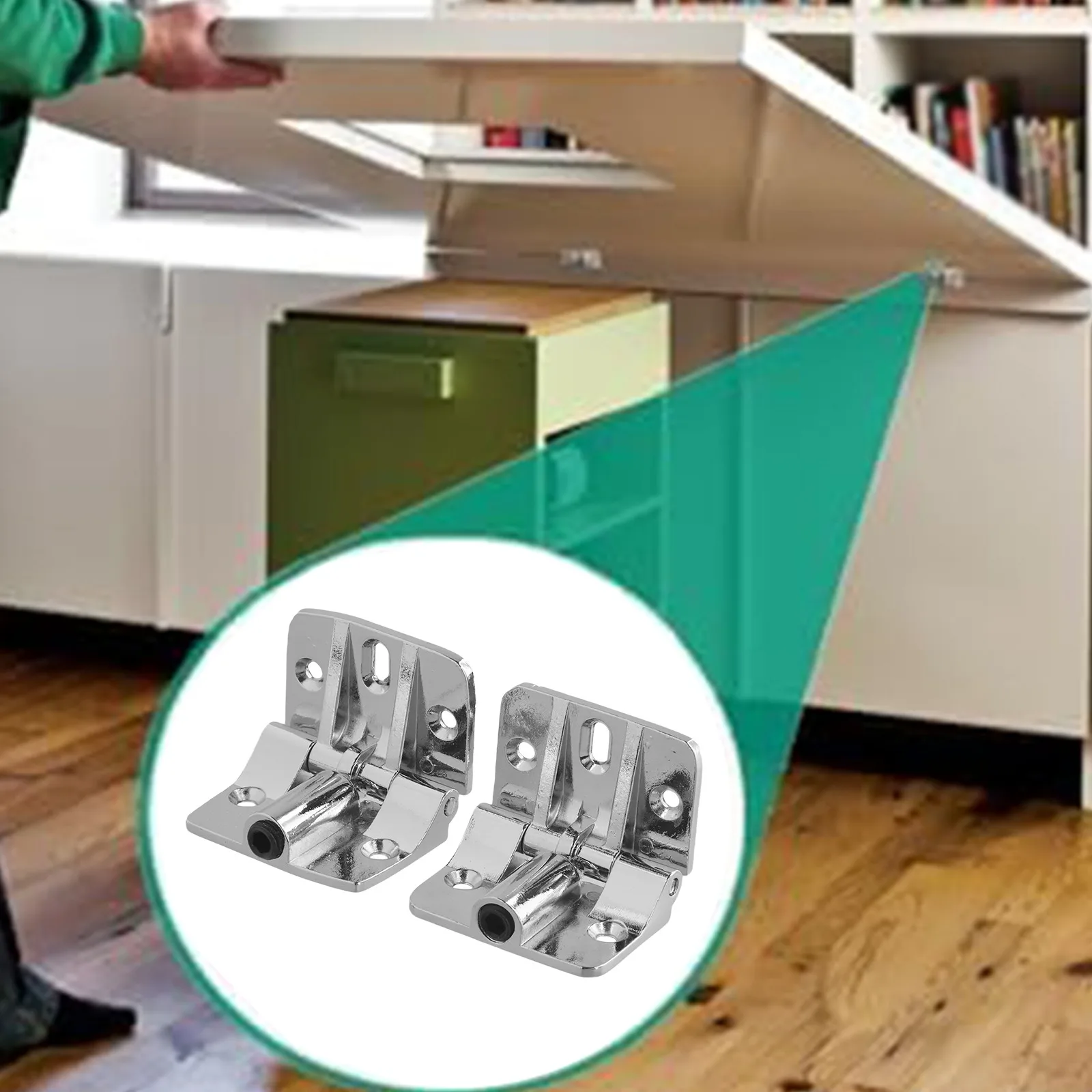 Hinges 180 Degree Hinges Home Renovation Easy Installation Home Improvement Long-lasting Material 4.5x5.9cm  Hinges