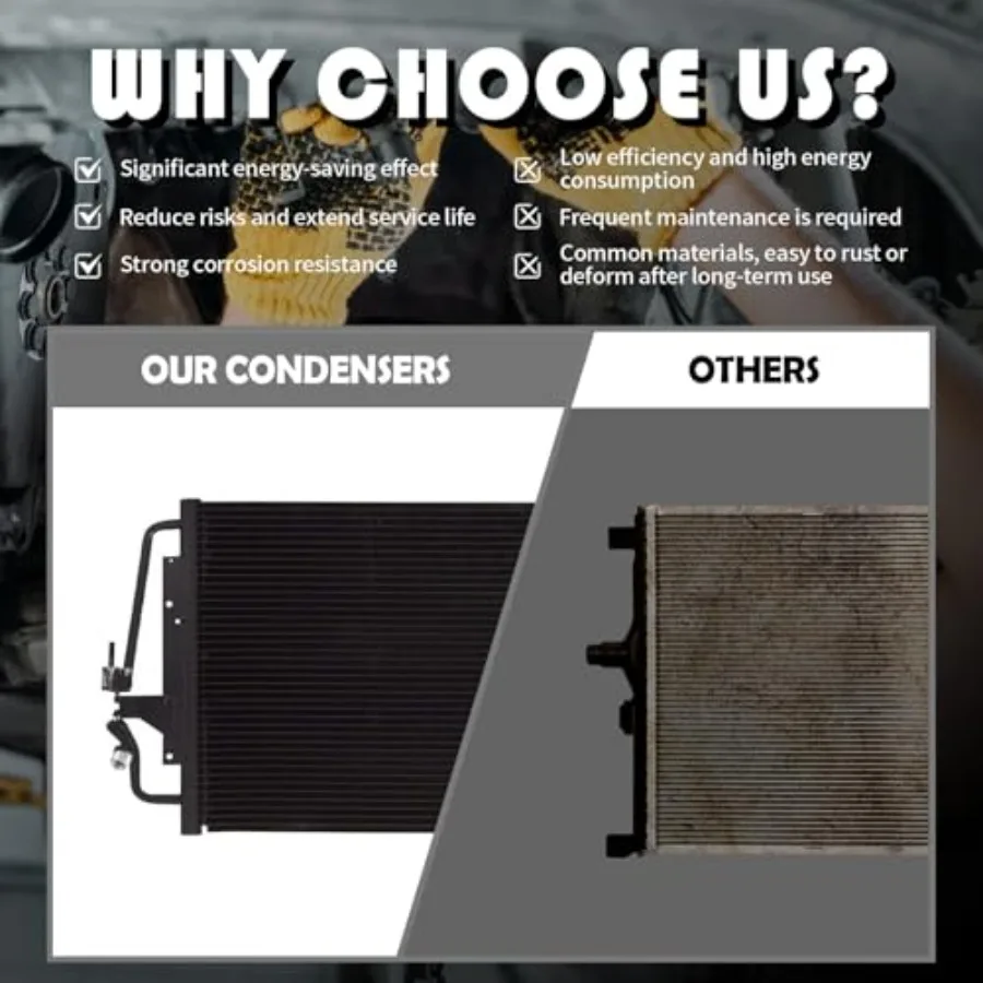 مكثف 4097 متوافق مع محرك Ford Edge 20142012 2.0L L4 لتبريد فعال وأداء موثوق به في السيارات H #3