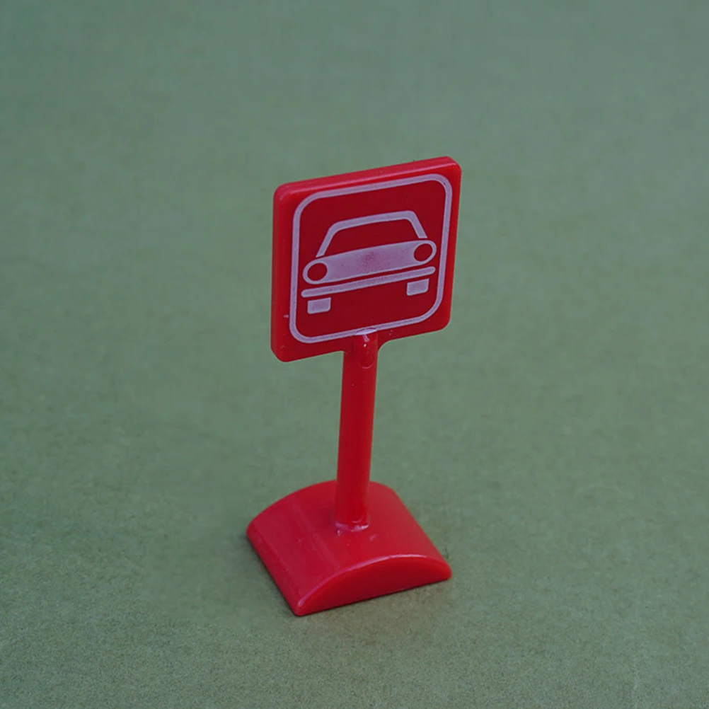 

8 Pcs Traffic Sign Ornaments Sand Table Decor Indicator Kids Education Plaything Decoration Signs Mini Road Accessories DIY