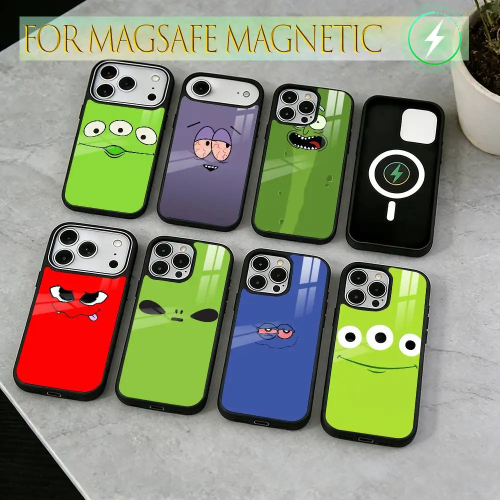 

Забавные чехлы для телефонов iPhone 17, 16, 15, 14, 13, 12, 11 Plus, Pro с магнитной беспроводной зарядкой Magsafe