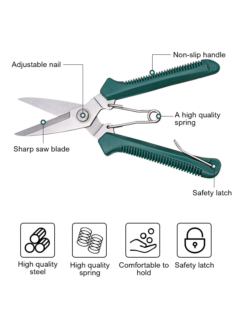 Straight Head Pruning Shears