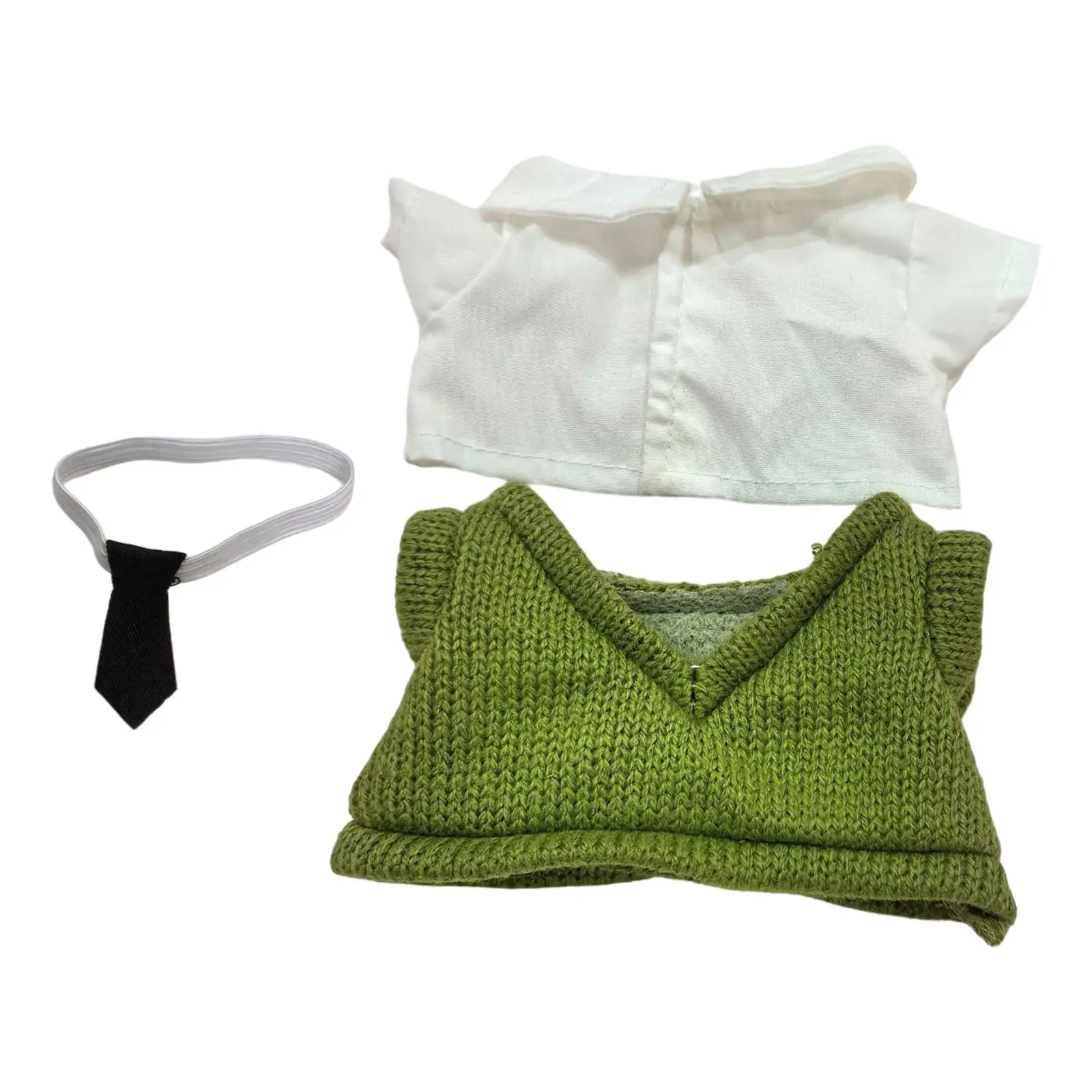 Plush Doll Pullover Top with Shirt Make Your Own Dolls Costumes for 5.91inch Doll