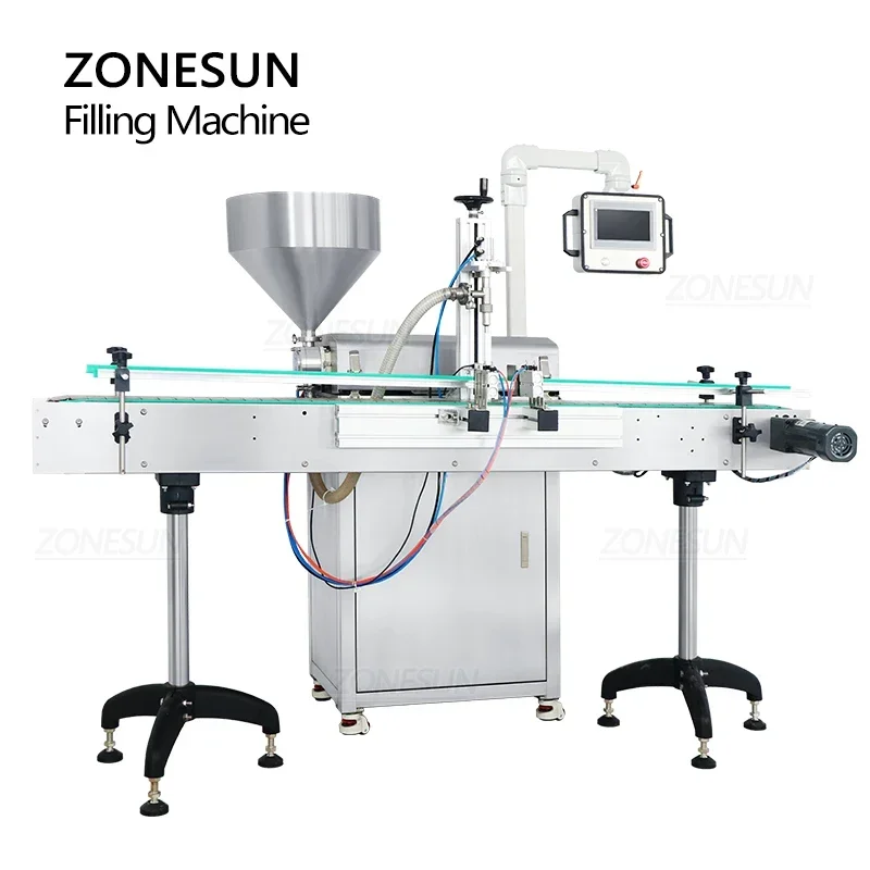 ZONESUN ZS-VTRP1A Servo Rotor bomba máquina de llenado de pasta para líquido viscoso miel Ketchup salsa de Chile embalaje de alimentos