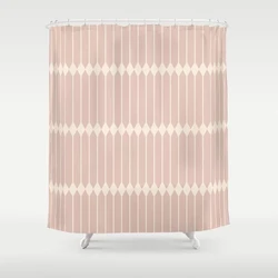 Simple Geometric Linear Pattern Bathroom Curtains Home Decor Waterproof Bathtub Creative Personality Shower Curtains with Hooks