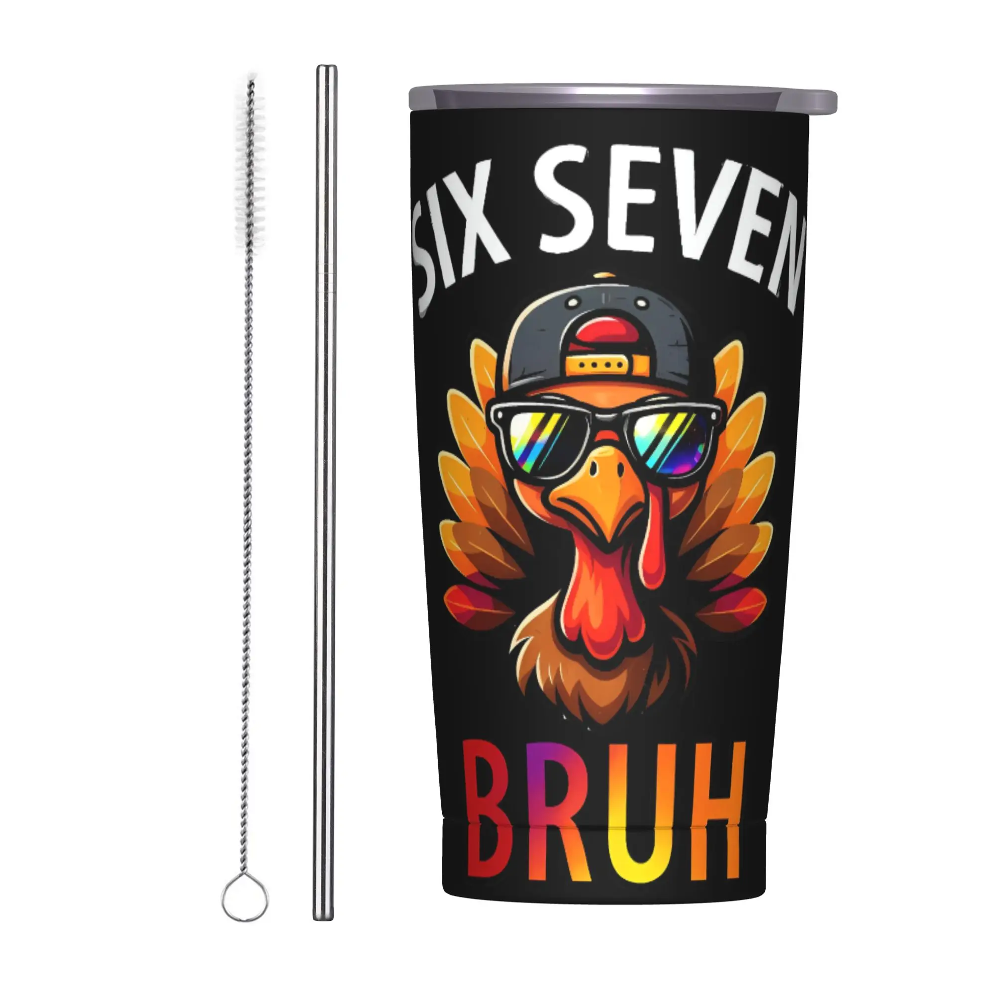 Stainless Steel Tumbler F Caw F Coffee Mug Chickens Turkey Portable Cold Drink Mugs Cup Travel Graphic Water Bottle