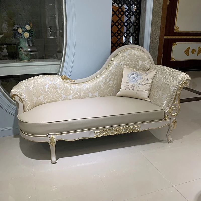 

Французский шезлонг из массива дерева, европейский шезлонг для спальни, шезлонг для гостиной, кушетка для отдыха