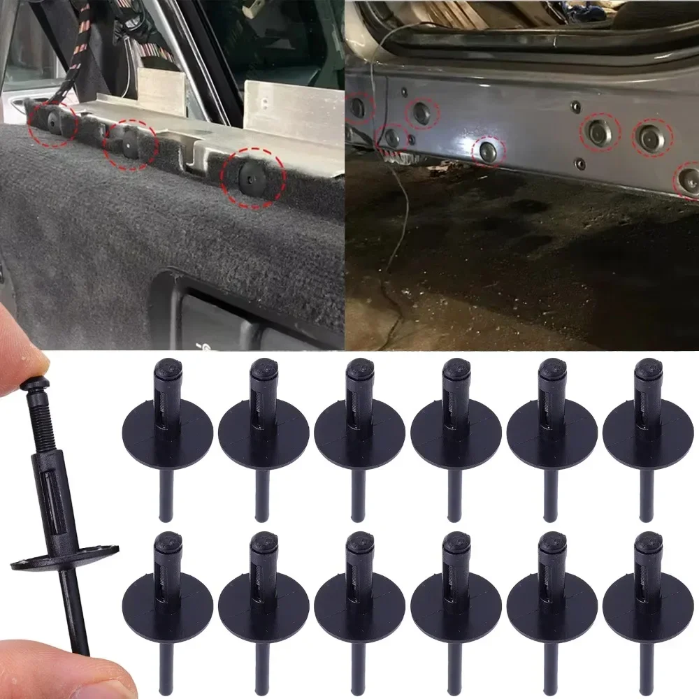 5/200PCS Automotive Mudguard Pad Rivet Fasteners Bumper Wheel Arch Decorative Clip Body Repair Kit Body Fasteners Accessories