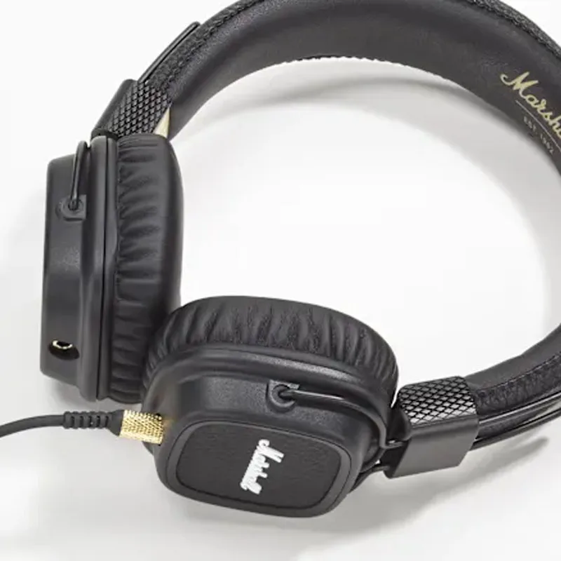 Marshall Major II Auriculares con cable con micrófono Auriculares para juegos de graves profundos Auriculares deportivos plegables con música rock Bluetooth
