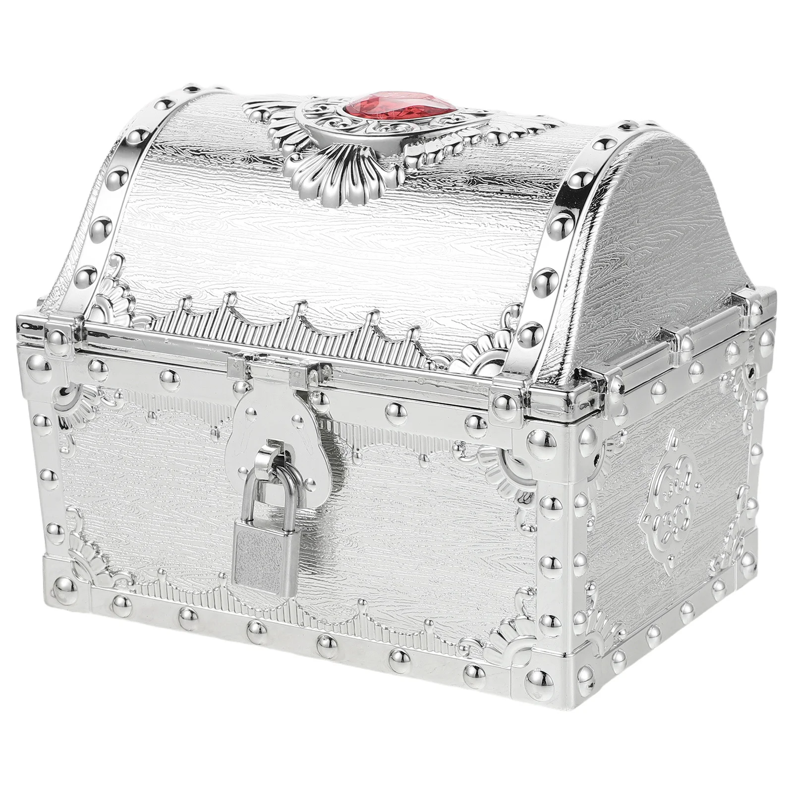 

Pirate Treasure Chest Large Decorative Trinket Keepsake Organizer Birthday Party Favor Container Plastic Storage Box Pirate