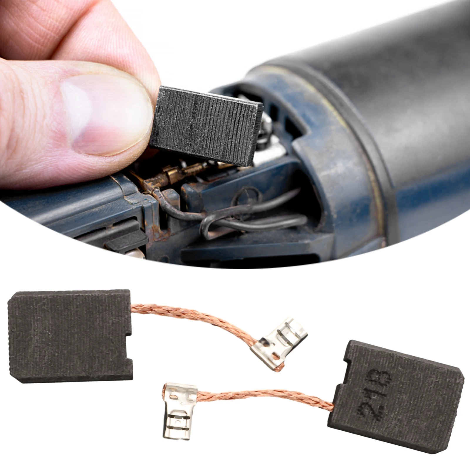 استبدال وإصلاح محركات التشغيل المتقطع 2 قطعة فرش كربون ل GA9060R GA9061 ل GA9062 GA9063RX02 HM1812 CB218 #3