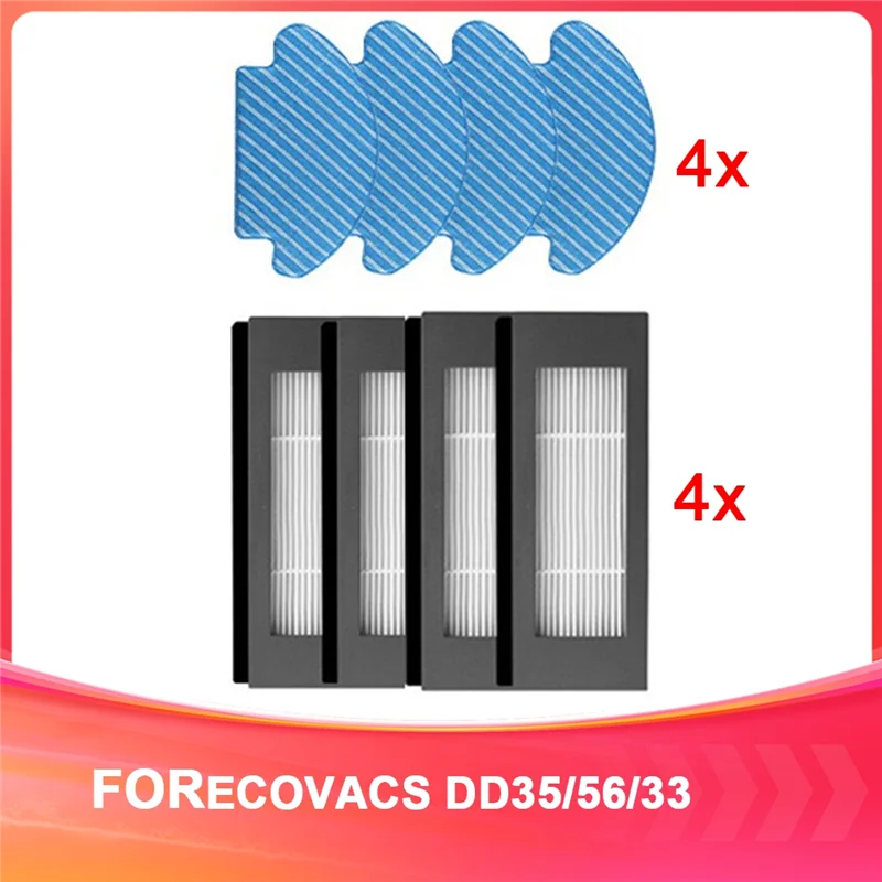 

HLZS-For ECOVACS DD35/56/33 Robot Vacuum Cleaners Vacuum Cleaner Accessories Filters And Mops Replacement Supplies