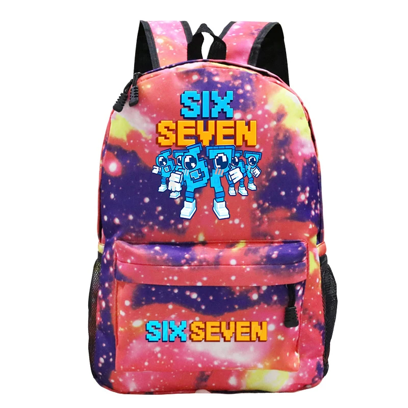 Steal A Brainrot Backpack Lightweight Outdoor School Bag Funny 67 Six Seven Print Boy Girl Lightweight Bookbag Laptop Back Pack