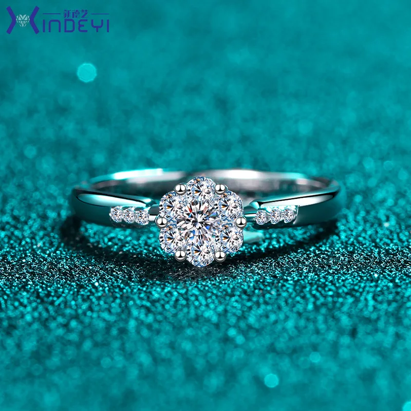 

925 Sterling Silver Moissanite Ring Rings for Women Men Anniversary Party Fine Diamond Gift Luxury Wedding Fashion Jewelry