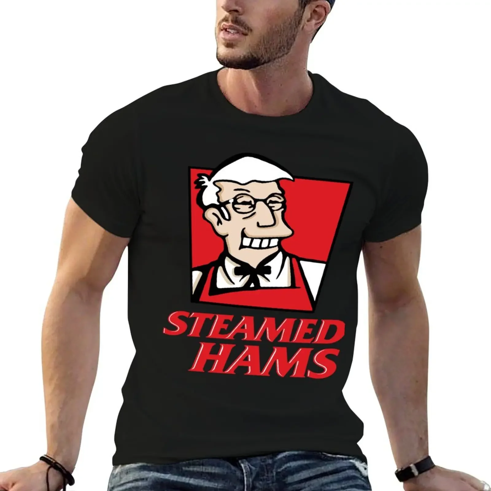 

Steamed Hams T-Shirt vintage graphic tee anime tshirt mens vintage t shirts